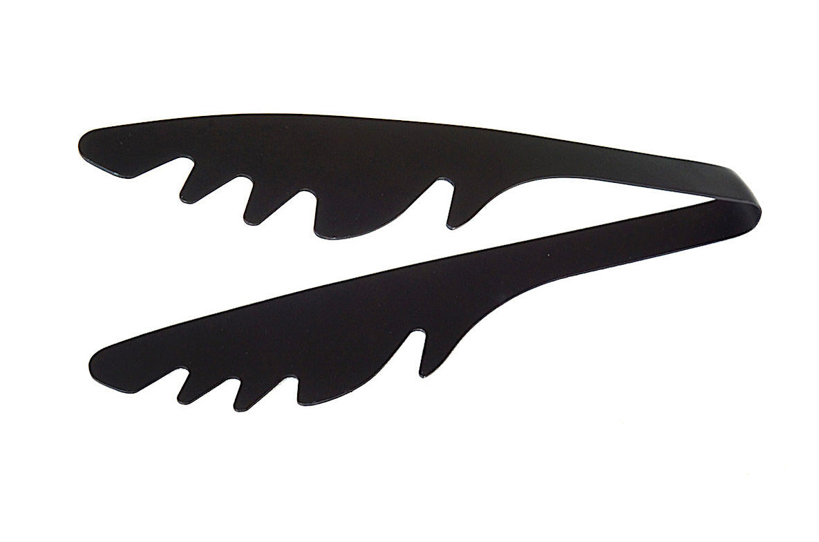 FD STYLE - Servierzange gezahnt aus Edelstahl mattschwarz | Japan