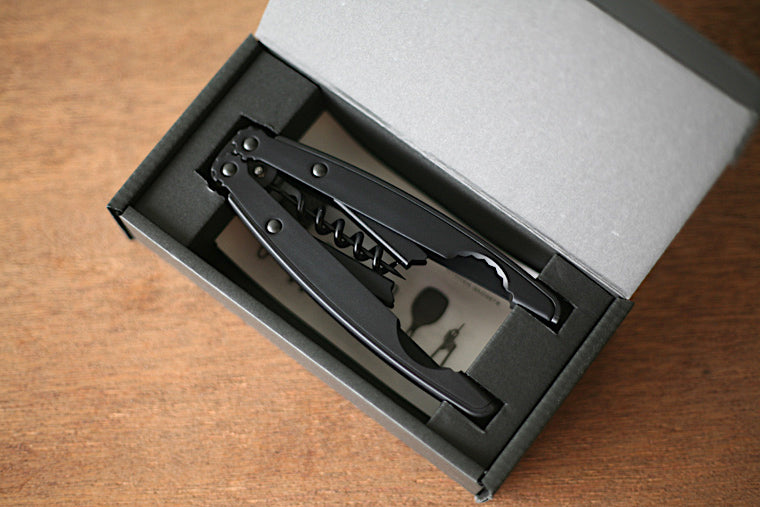 FD STYLE - Korkenzieher aus Edelstahl mattschwarz | Made in Japan