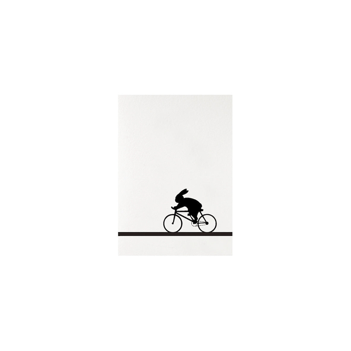 HAM | Grusskarte Racing Rabbit - Hasen Klappkarte ham-handmade in UK