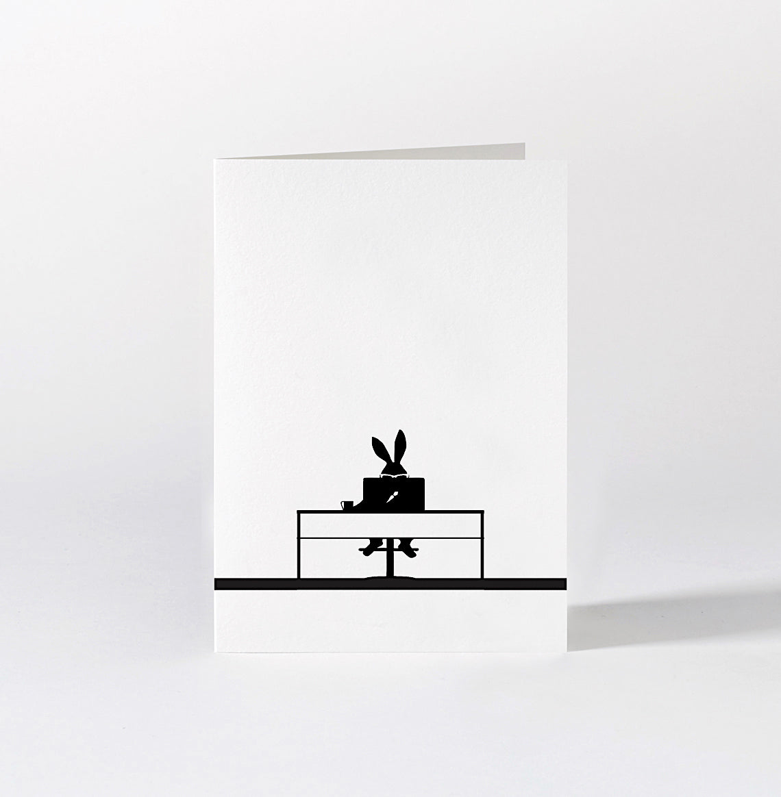 HAM - Grusskarte Working Rabbit | Hasen Klappkarte | Handmade in UK
