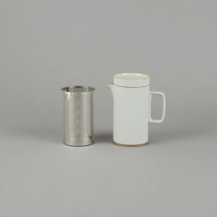 HASAMI PORCELAIN Teekanne Hellgrau glänzend glasiert