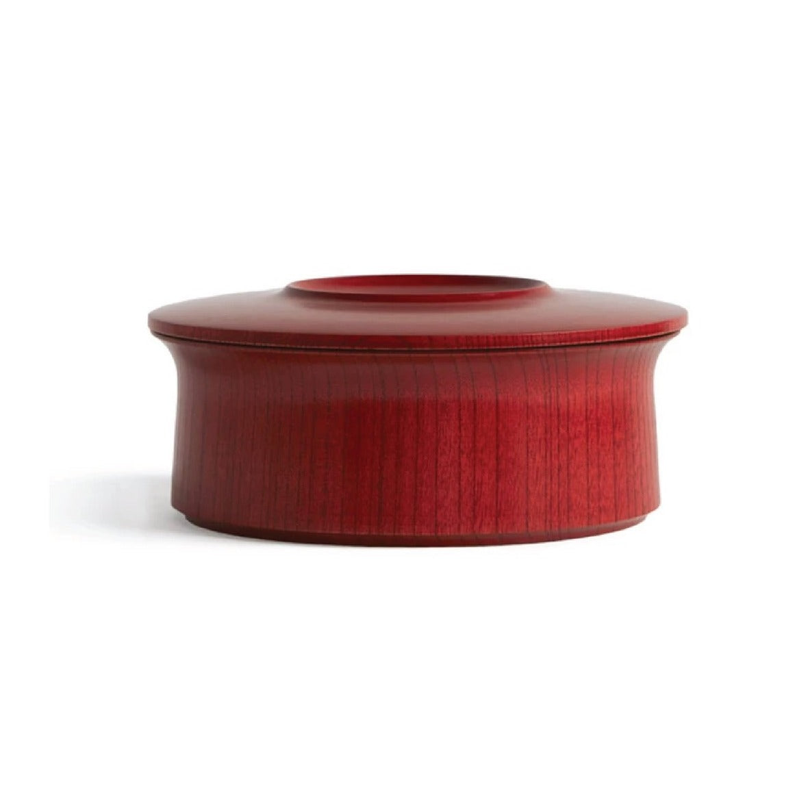 Container für Reis mit Deckel aus Holz rot lackiert | HATASHIKKI | Handmade Japan