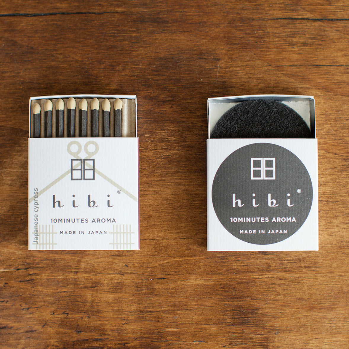 HIBI - 10 Minuten Aroma Japanese Cypress Räucherstäbchen | Made in Japan