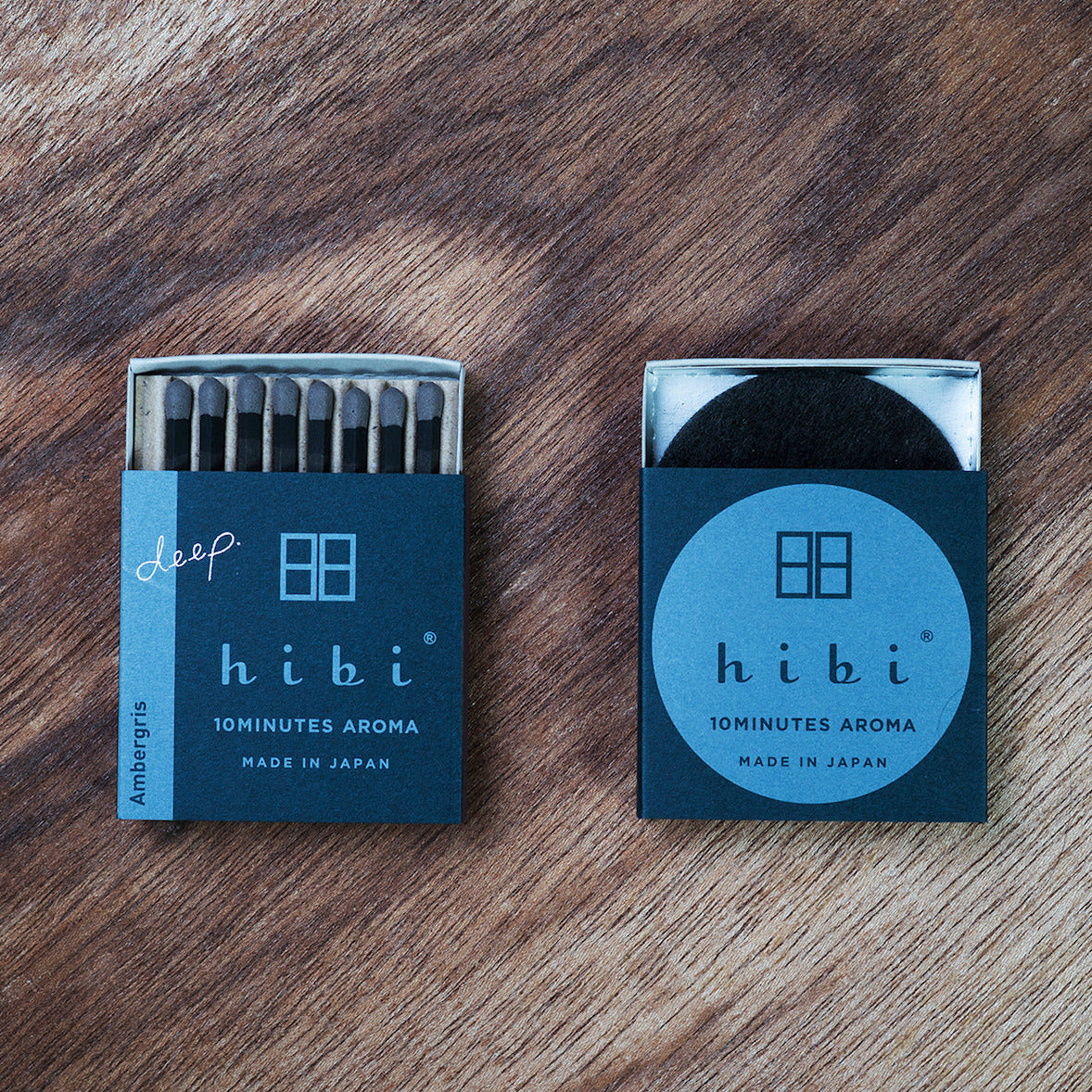 HIBI - 10Minutes Aroma Räucherstäbchen Ambergris | Made in Japan
