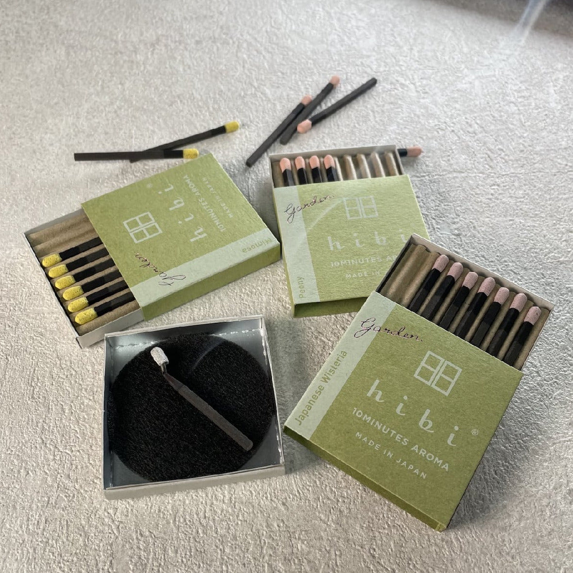 HIBI 10 MINUTES AROMA - Räucherstäbchen Geschenkbox Garden | Made in Japan