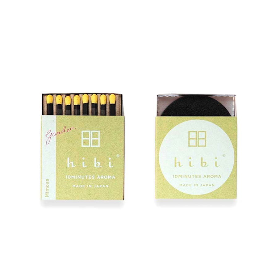HIBI - 10 Minuten Aroma Räucherstäbchen Mimosa Garden | Made in Japan