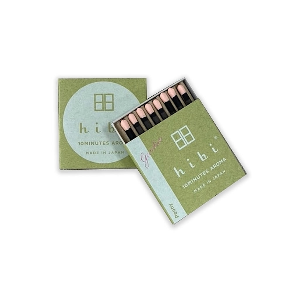 HIBI - 10 Minuten Aroma Garden Räucherstäbchen Pfingstrosen Made in Japan