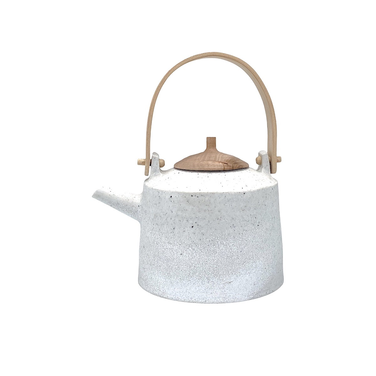 KIHO KANG Teekannen-Set aus Porzellan und Holz Handmade