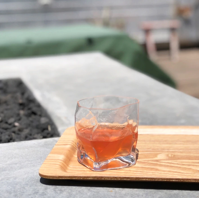 Drinkglas Crumple Old-Fashioned | Kimura Glass | Handmade in Japan