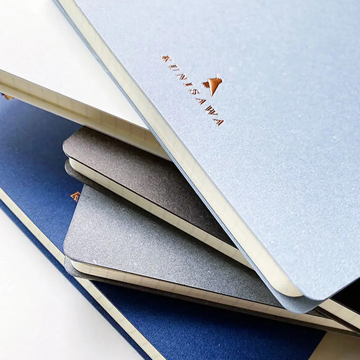 KUNISAWA Executive Ring Notebook White Handmade in Japan