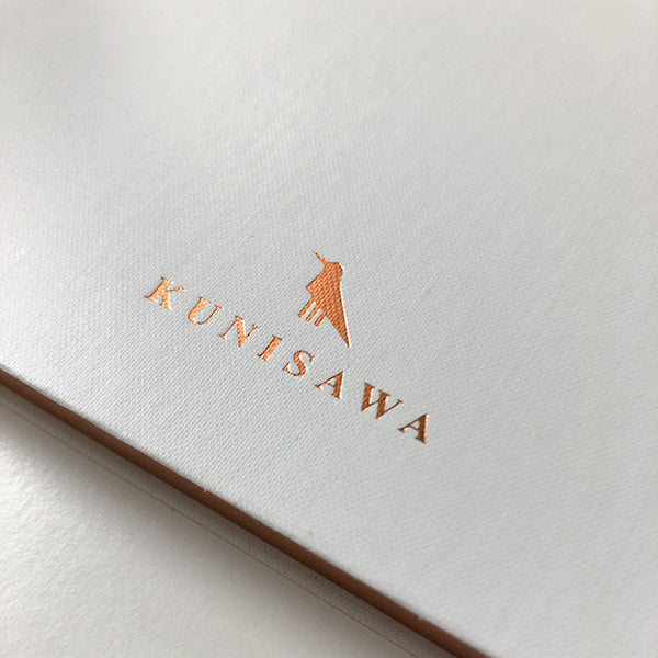 KUNISAWA Find Note Hard Notebook White Handmade in Japan