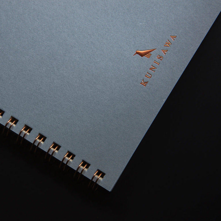 KUNISAWA Find Ring Notebook Indigo Handmade in Japan 