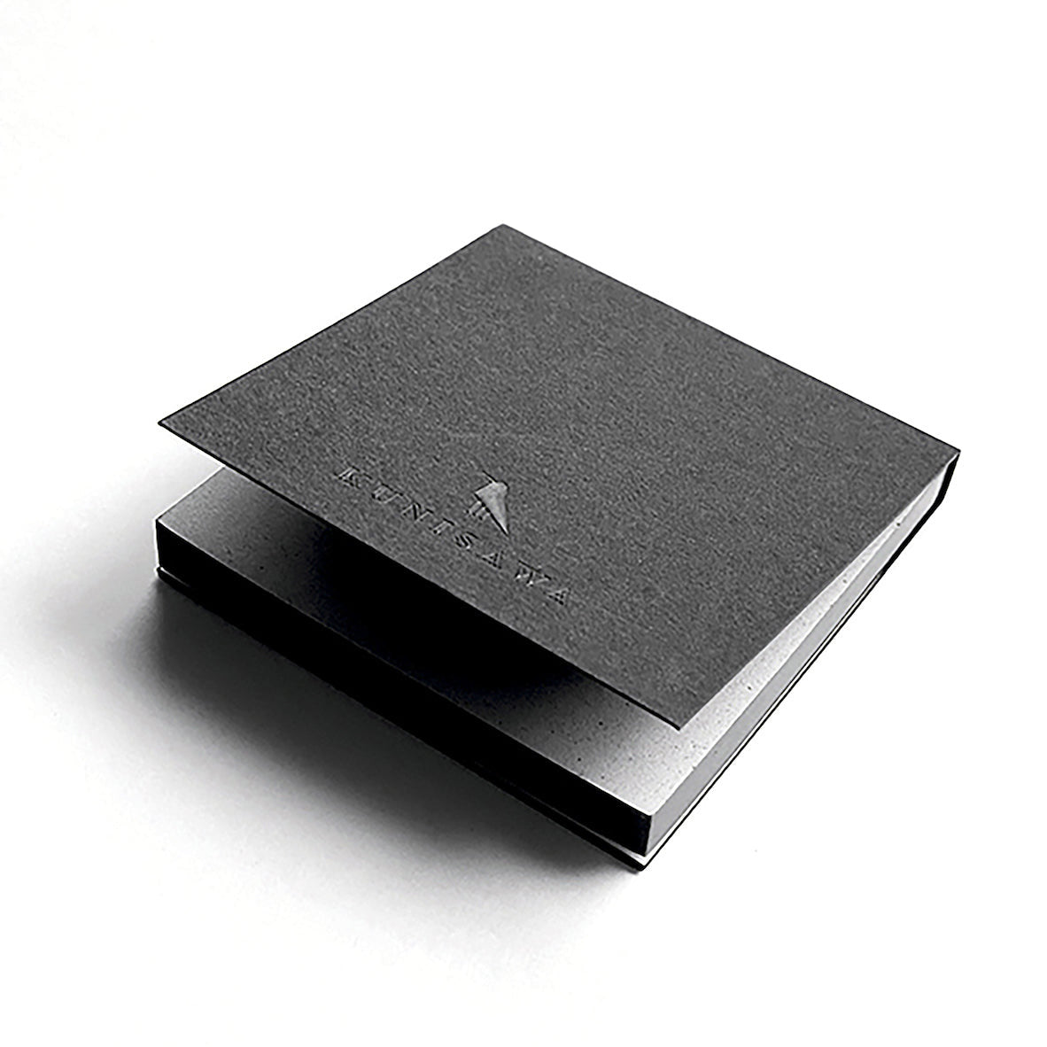 KUNISAWA Find Sticky Memo Pad Darkest Black Handmade in Japan