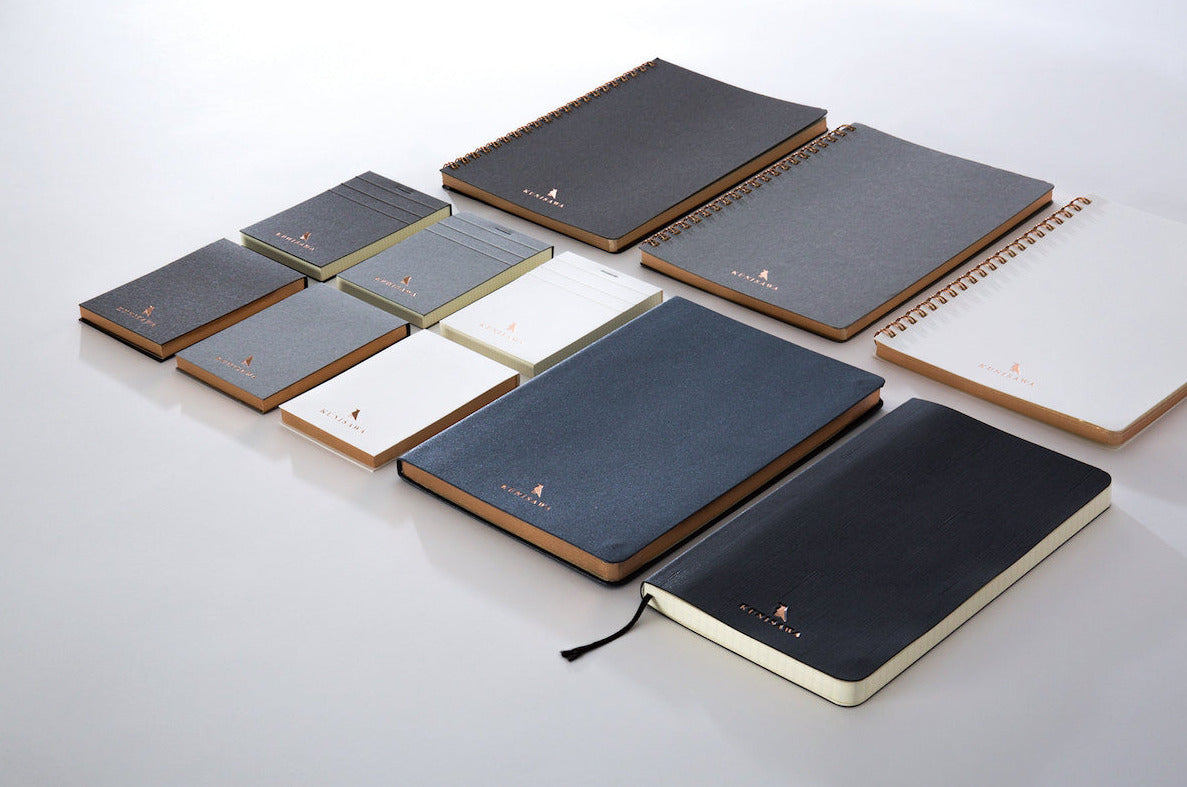 KUNISAWA FIND RING NOTEBOOK, grey, Made in Japan Geschenk Gift, Design