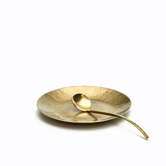 LUE BRASS Handgefertigtes Messingteller Handmade in Japan