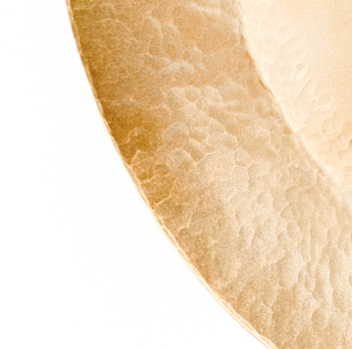 Teller Ø16cm aus gehämmertem Messing | LUE BRASS| Handmade in Japan