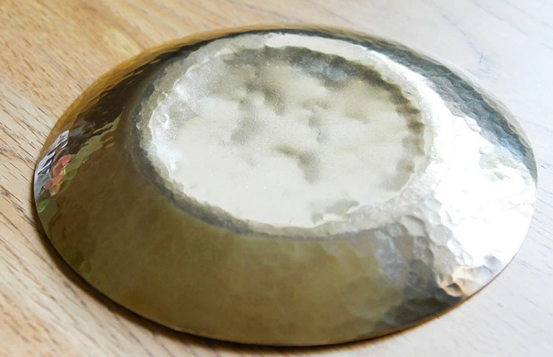 Teller Ø16cm aus gehämmertem Messing | LUE BRASS| Handmade in Japan