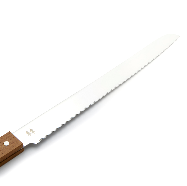 MORINOKI elegantes japanische Brotmesser aus Holz und Edelstahl