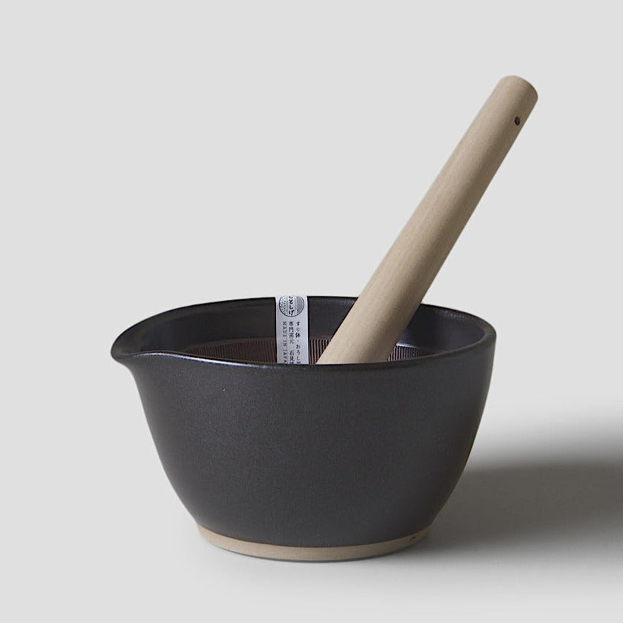 MUJUN - Suribachi Mörser & Magnoliaholz Stössel | Handmade in Japan