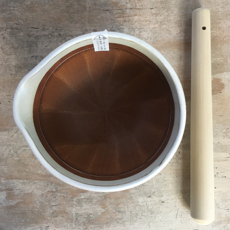 MUJUN - Suribachi Mörser & Magnoliaholz Stössel | Handmade in Japan