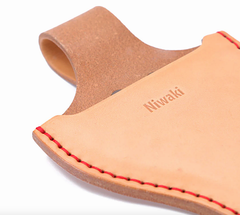 NIWAKI - Gartenscheren-Holster Rindsleder 3.5mm | vegetabil gegerbt