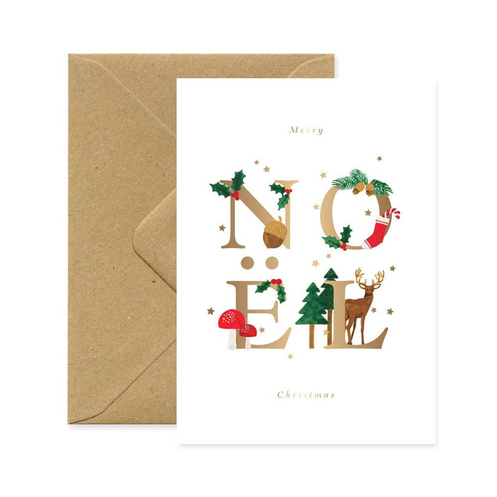 ALLTHEWAYSTOSAY, NOEL_LETTERS Xmas Greeting Cards Made in France