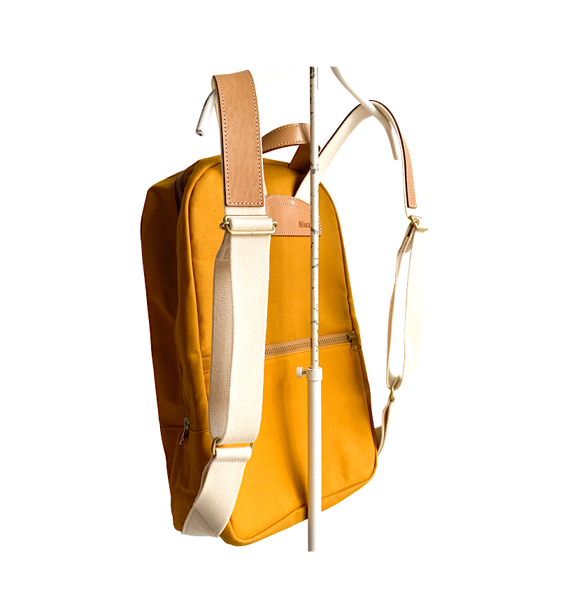 NIWAKI - Rucksack aus Canvas Nizyū Kanō Karashi Yellow | Made in Japan