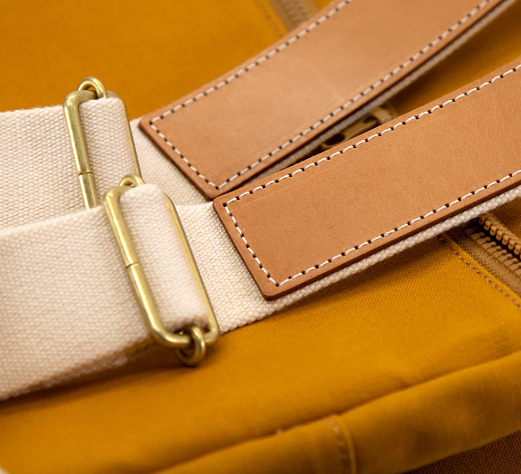 NIWAKI - Rucksack aus Canvas Nizyū Kanō Karashi Yellow | Made in Japan