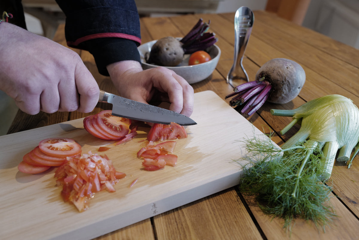 NIWAKI Tadafusa japanisches Küchenmesser - Pettyknife - Aogami Blaupapierstahl