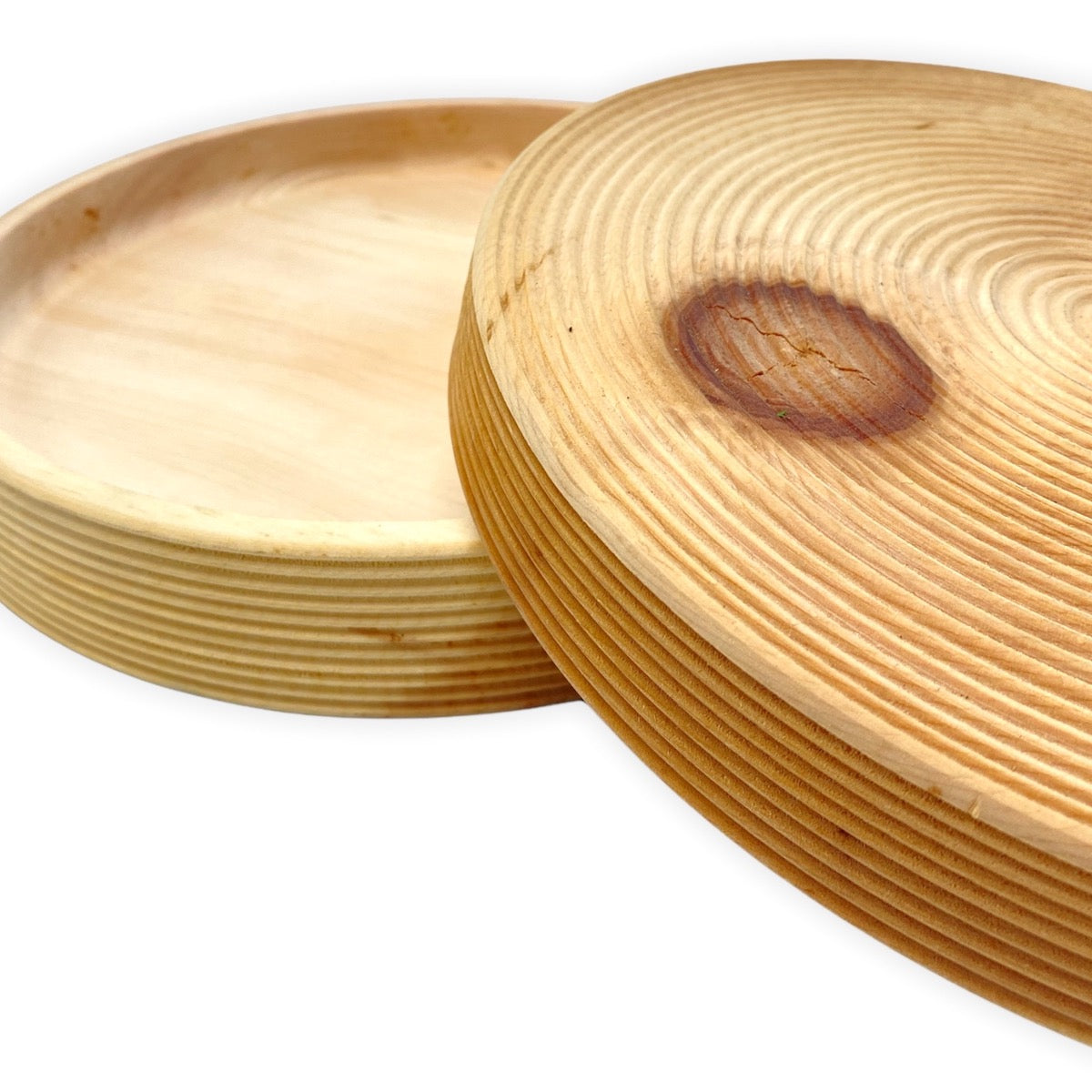 OTHMAR PRENNER Brotdose Arvenholz gedrechselte Handarbeit im Südtirol