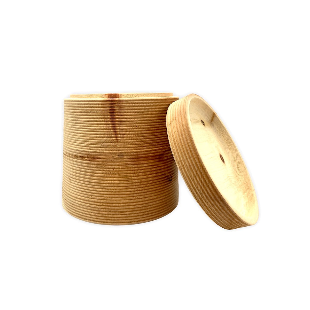 OTHMAR PRENNER Brotdose Arvenholz gedrechselte Handarbeit im Südtirol