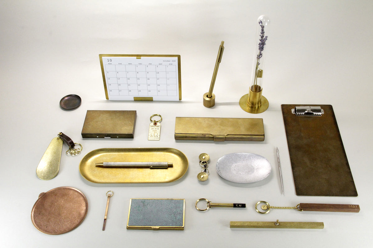 PICUS hochweriger Stifthalter aus massivem Messing Handmade in JapanPICUS hochweriger Stifthalter aus massivem Messing Handmade in Japan