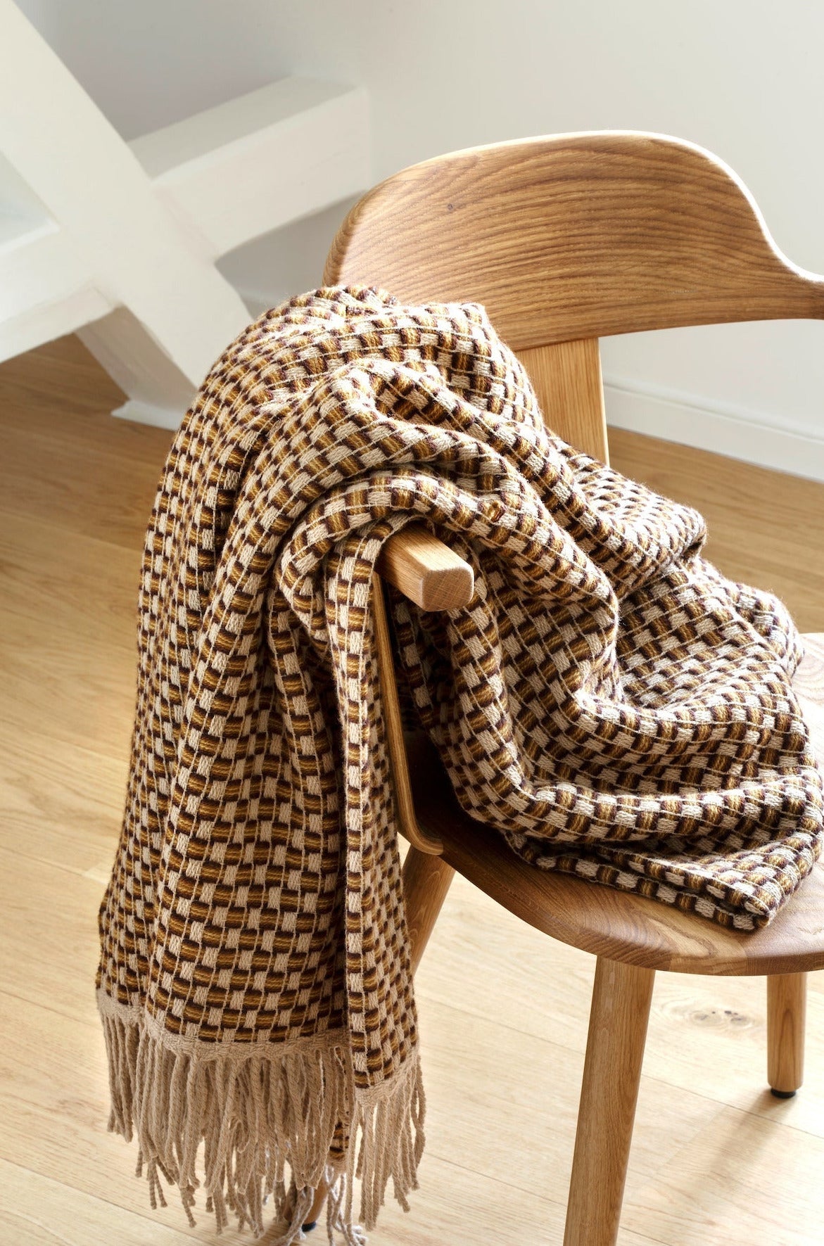 RØROS TWEED - Lammwolldecke Kastanienbraun Isak | Made in Norwegen