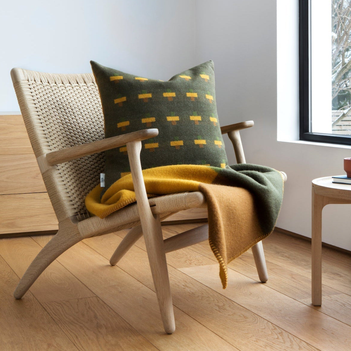 RØROS TWEED - Lammwollkissen Moorland Syndin 50 x 50 cm | Made in Norwegen