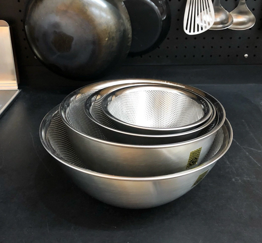 SORI YANAGI Küchensiebe gestanzt aus 18-8 Edelstahl Made in Japan
