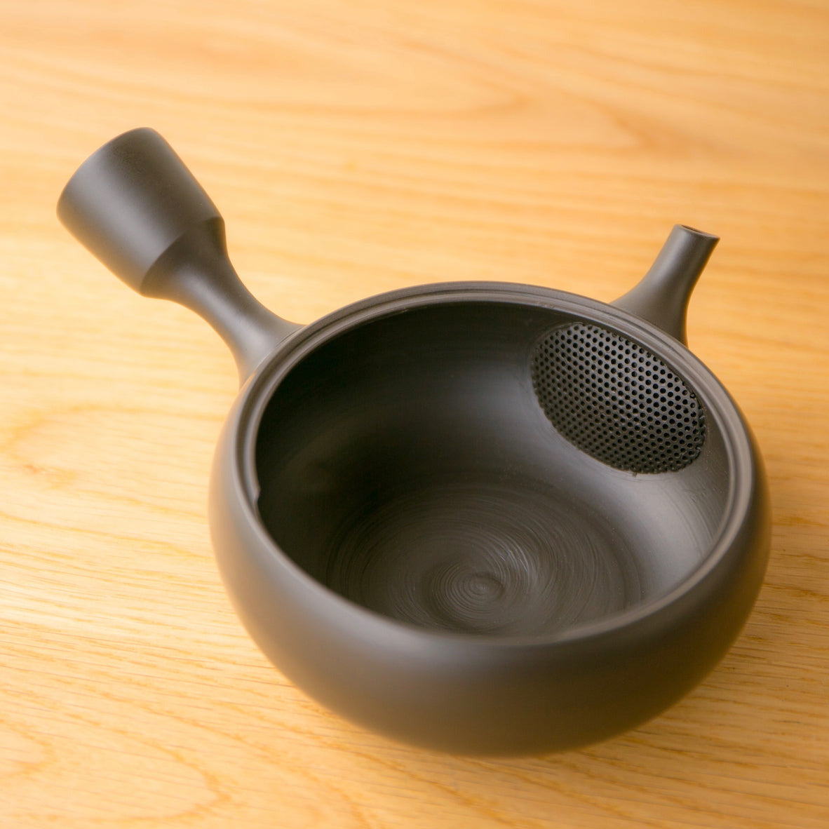 Teekanne Tokoname unglasierter schwarz | SUSUMUYA | Handmade in Japan