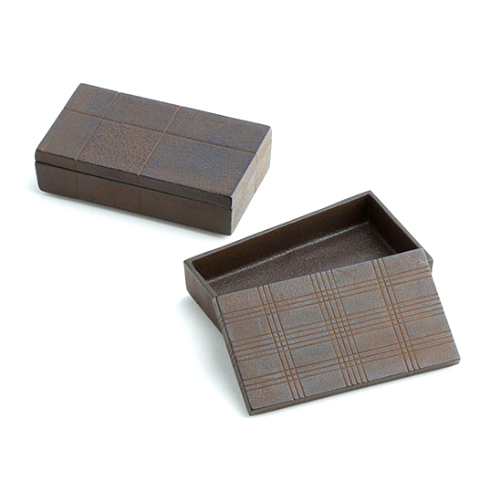 SUZUKI MORIHISA STUDIO kleine Eisenbox aus massivem Gusseisen Japan