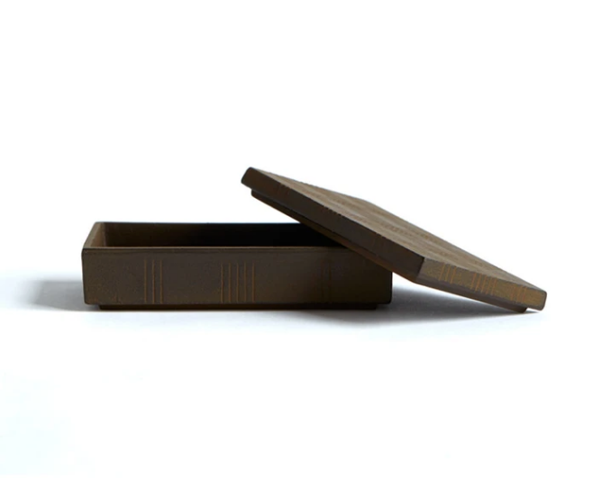 SUZUKI MORIHISA STUDIO kleine Eisenbox aus massivem Gusseisen Japan