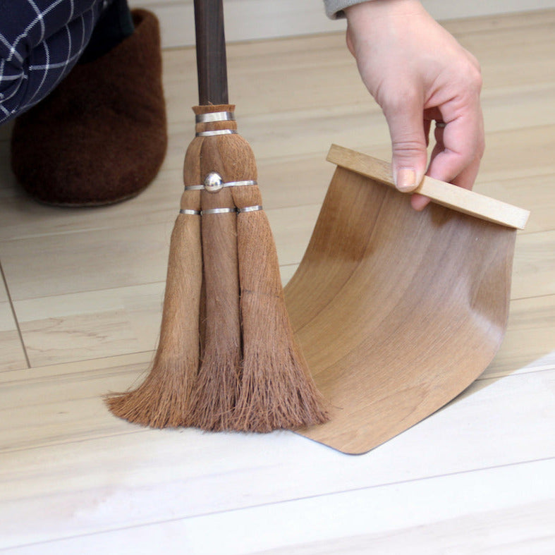 TAKADA - Tawashi Besen Naturholz Kehrschaufel Kombi Handmade in Japan