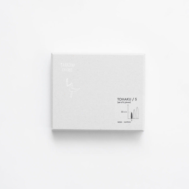 Japanische Sumachwachs-Kerze Tohaku S | 6er Set | TAKAZAWA CANDLE