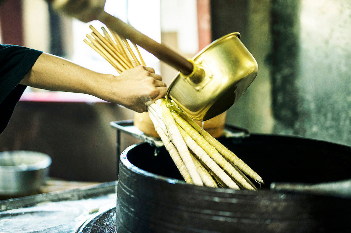 Japanische Sumachwachs-Kerze Tohaku S | 6er Set | TAKAZAWA CANDLE