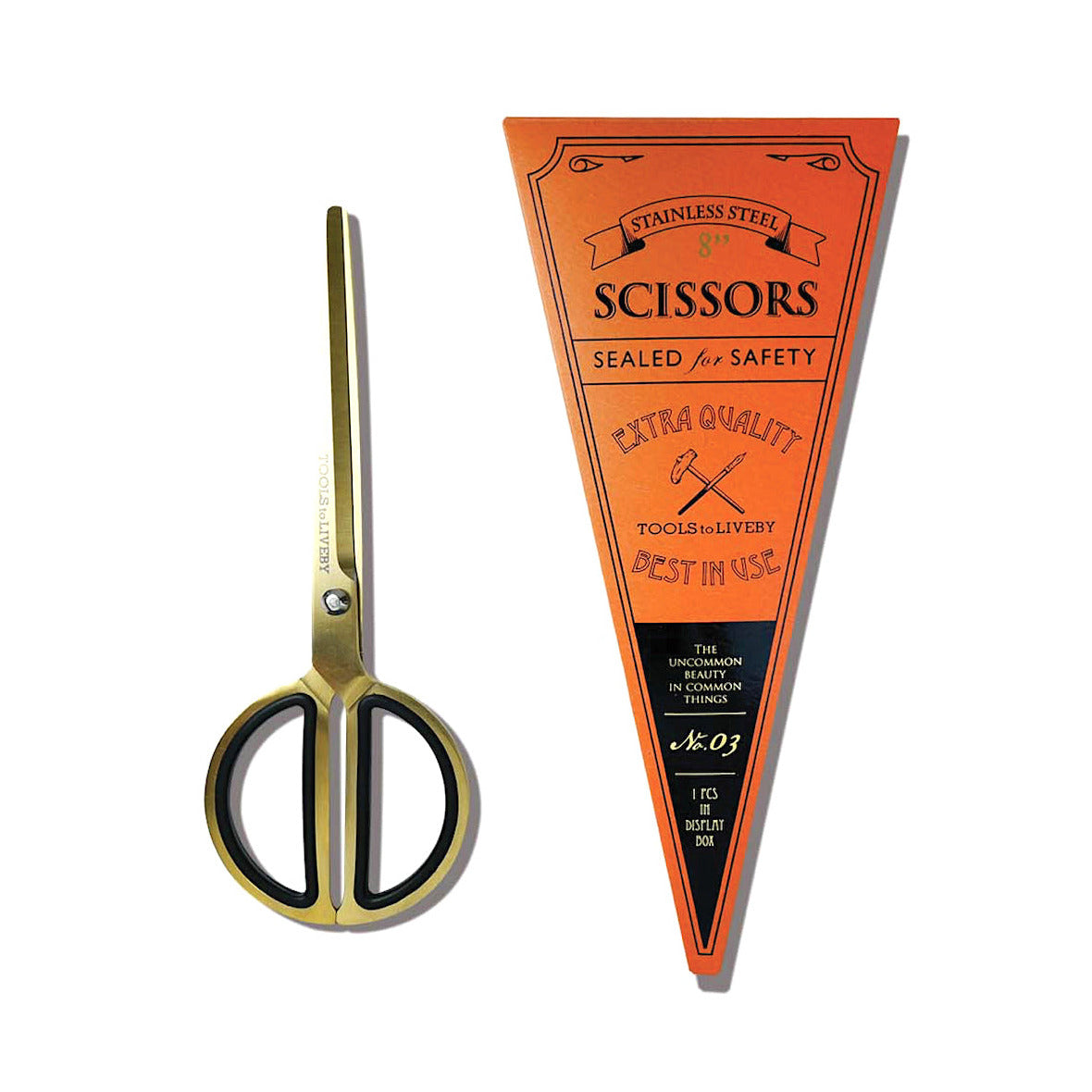 TOOLS TO LIVEBY - goldfarbene Papierschere aus japanischem Edelstahl