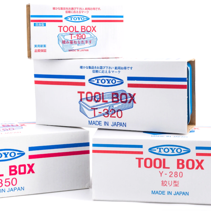 TOYO STEEL Werkzeugbox aus Stahl Silber pulverbeschichtet Japan Made