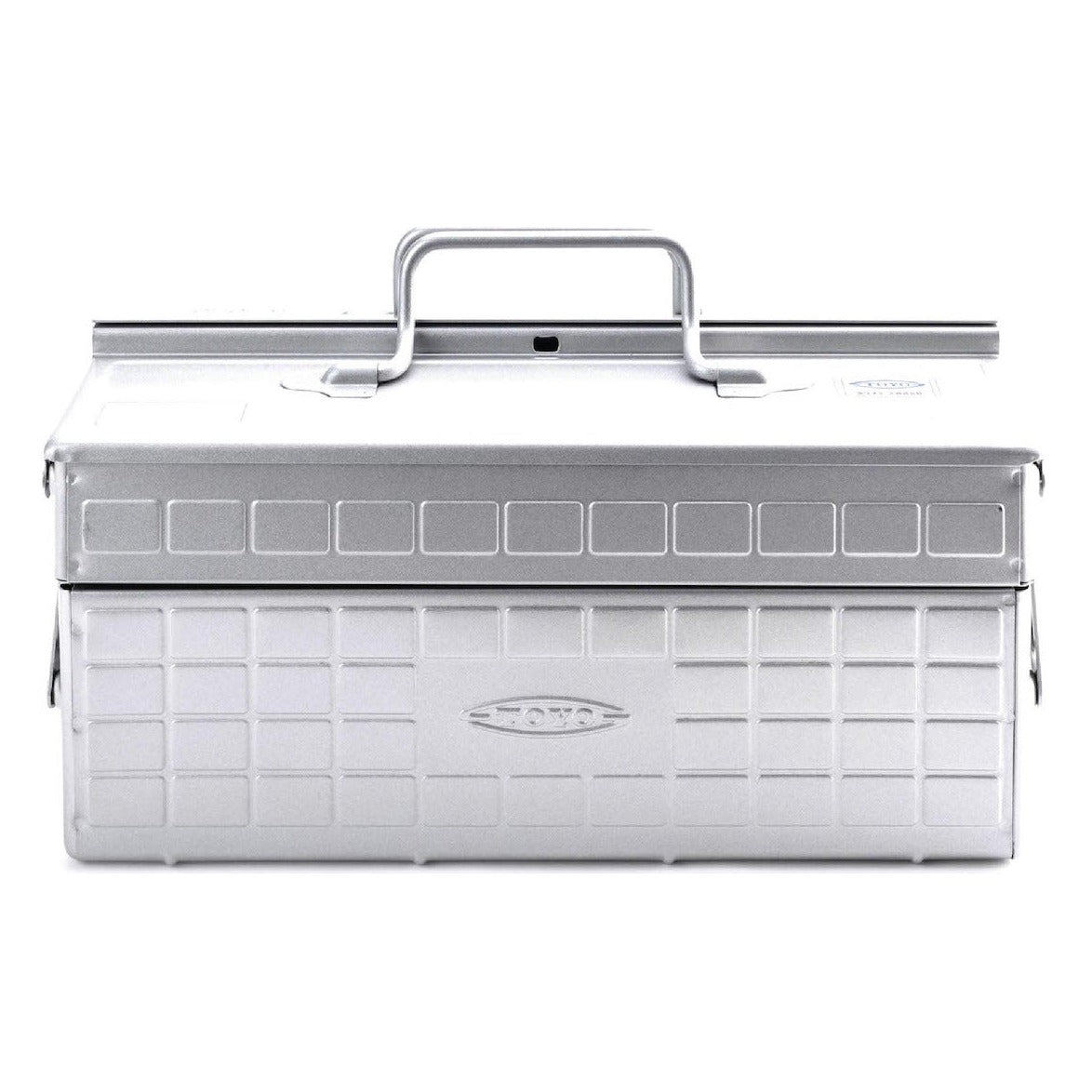 TOYO STEEL Werkzeugbox aus Stahl Silber pulverbeschichtet | Made in Japan