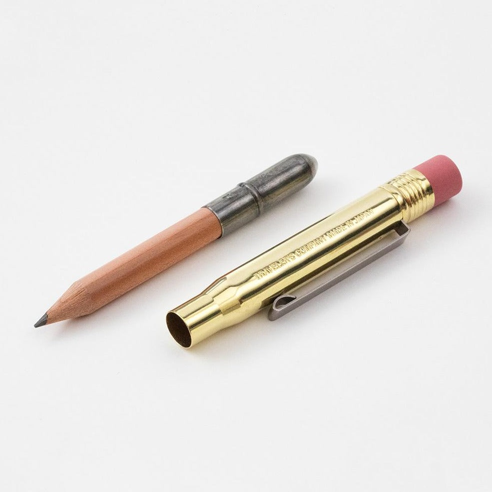 TRAVELERS COMPANY BRASS PENCIL, Bleistift Made in Japan Designobjekt