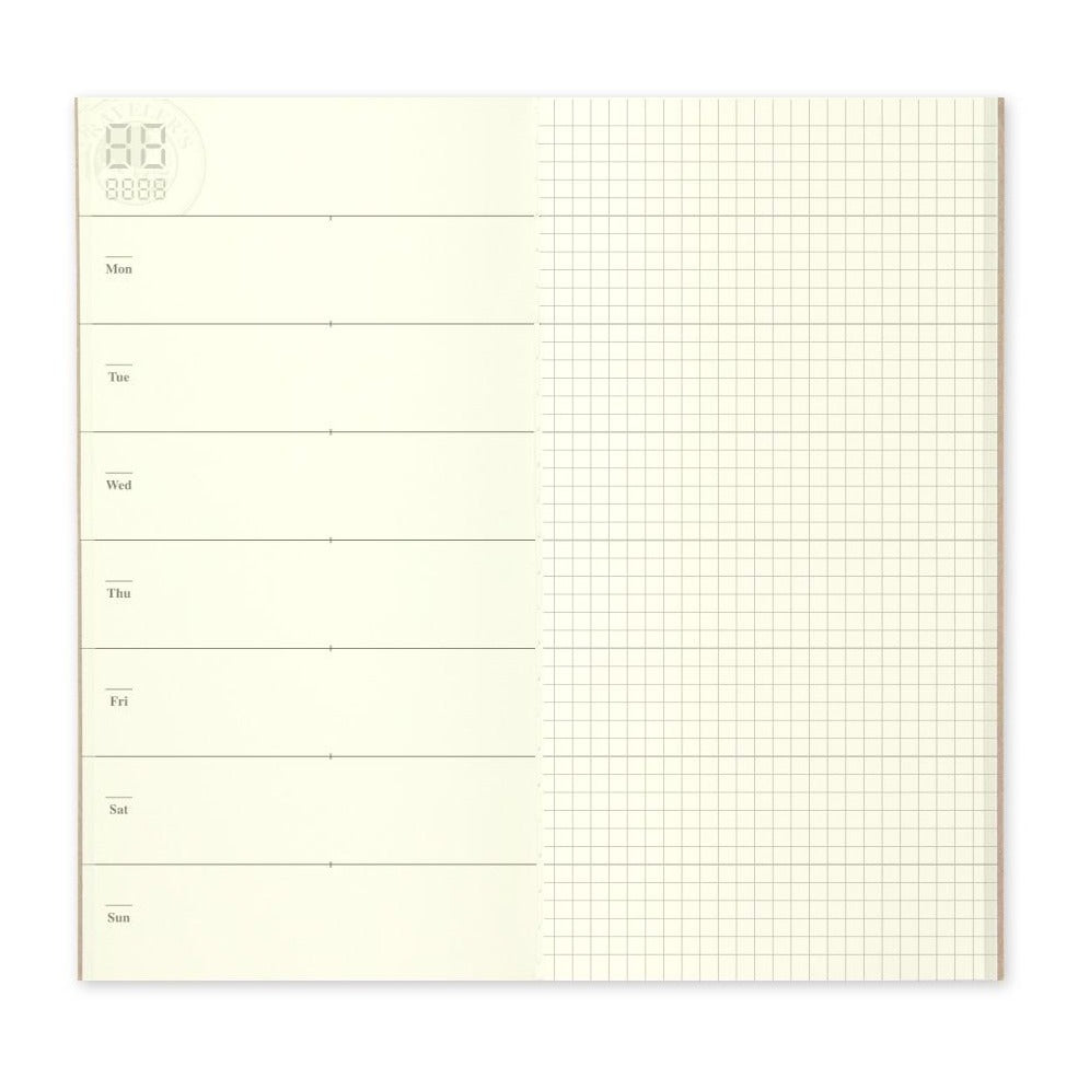 TRAVELER'S COMPANY REFILL FREE WEEKLY DIARY No019 standard notebook
