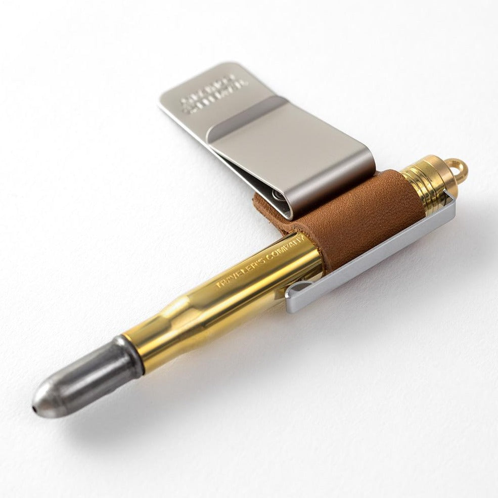 Traveler's Company Pen Holder Camel