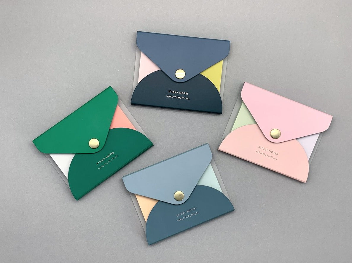 YAMAMA - Haftnotizen Lemon & Flieder im Kartonetui | 100 Sticky Notes