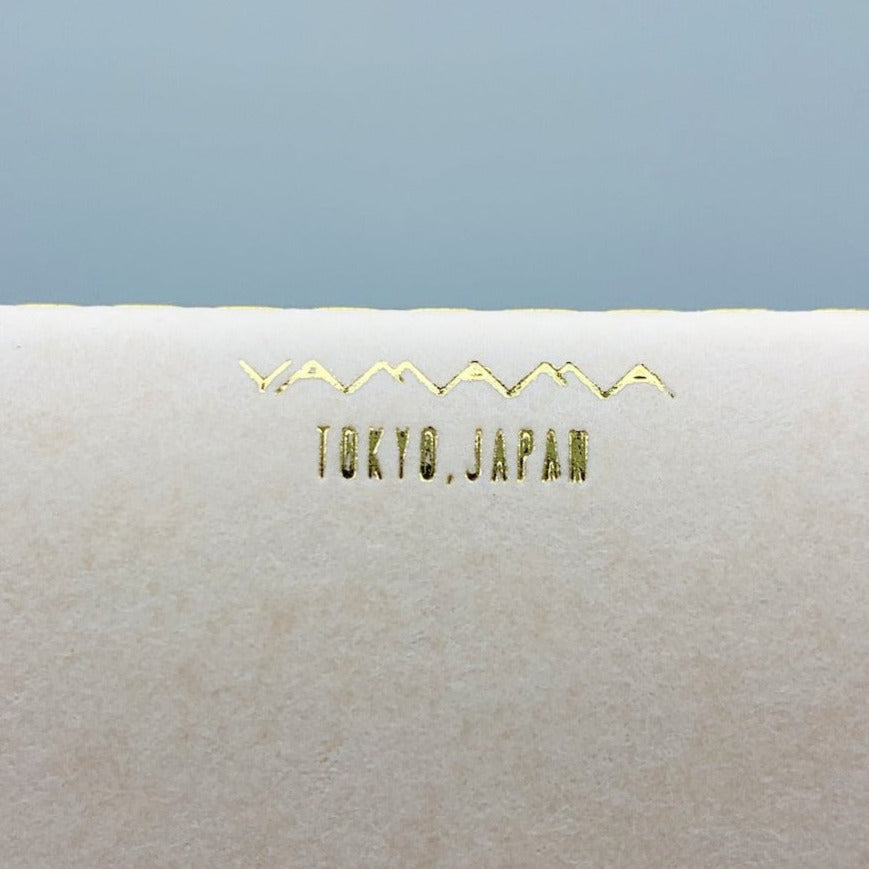 YAMAMA - Genähtes Notizbuch im Taschenformat | Beige | Made in Japan