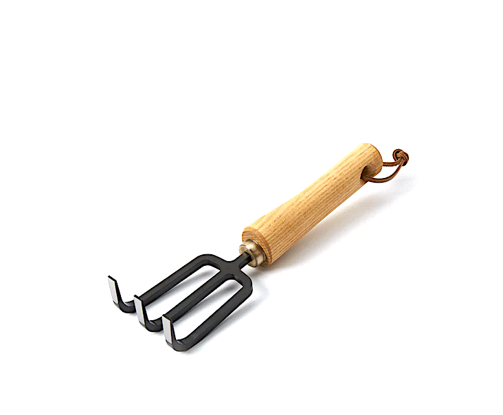 NIWAKI - handgeschmiedeter Garten-Kultivator mit Holzgriff - Made in Sanjo Japan